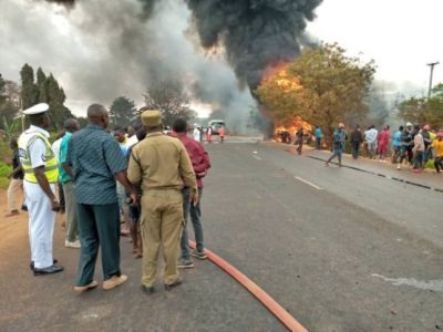Oil tanker explosion in Tanzania, 57 killed so far