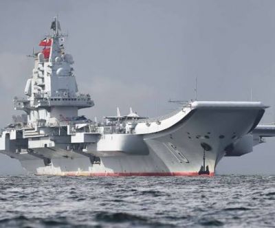 China launched its first domestically built aircraft carrier
