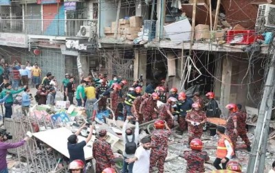 ढाका की बहुमंजिला इमारत में धमाका, 16 की मौत, 120 से अधिक जख्मी