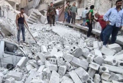 11 died, several trapped under debris as building collapses in Syria