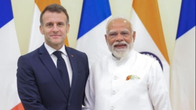 फ्रांस के राष्ट्रपति मैक्रों भारत दौरे पर, रक्षा और AI में नई रणनीतिक साझेदारी की शुरूआत